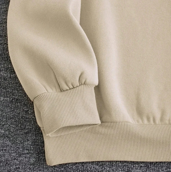 Pumpkin Print Crew Neck Long Sleeve Simple Sweatshirt, - Picture 4 of 6